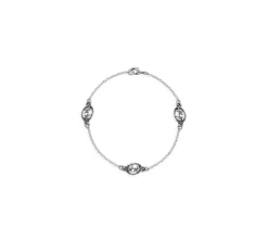 TwoJeys &&™ Mini Superstar Bracelet - 925 Sliver Chain w/ 12 microns silver plated
