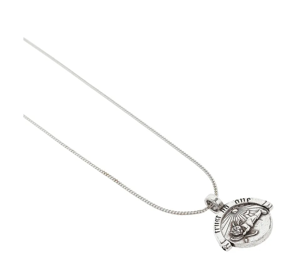 TwoJeys &&™ Saints & Sinners Necklace - 925 Silver Chain w/ 12 Microns Silver Plated