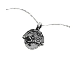 TwoJeys &&™ Saints & Sinners Necklace - 925 Silver Chain w/ 12 Microns Silver Plated