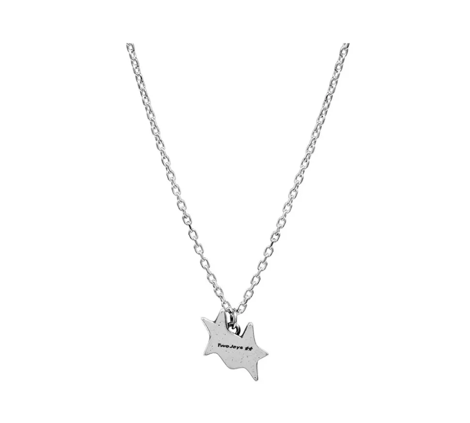 TwoJeys &&™ Tilted Necklace - 925 Sterling Silver