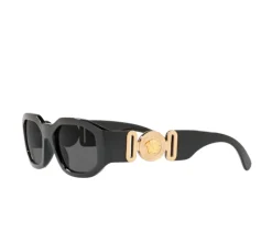 Versace Medusa Biggie Sunglasses - Black/Gold