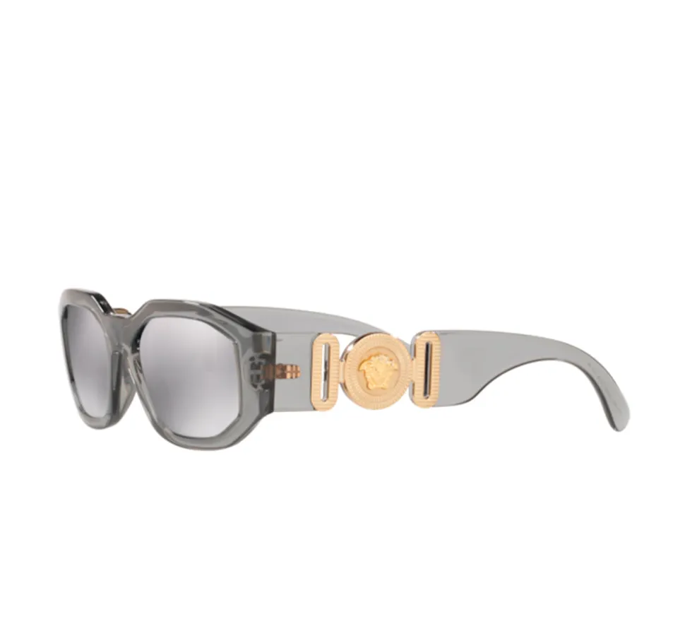 Versace Medusa Biggie Sunglasses - Transparent Grey
