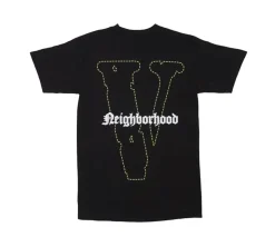 Vlone x Neighborhood Skull T-shirt Black/Yellow
