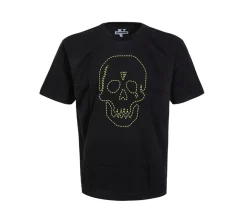 Vlone x Neighborhood Skull T-shirt Black/Yellow