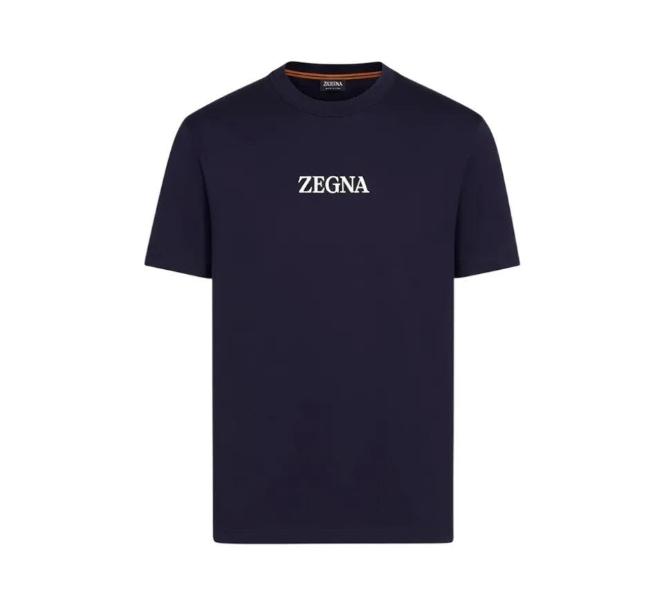 ZEGNA #UseTheExisting™ Cotton T-shirt - Navy